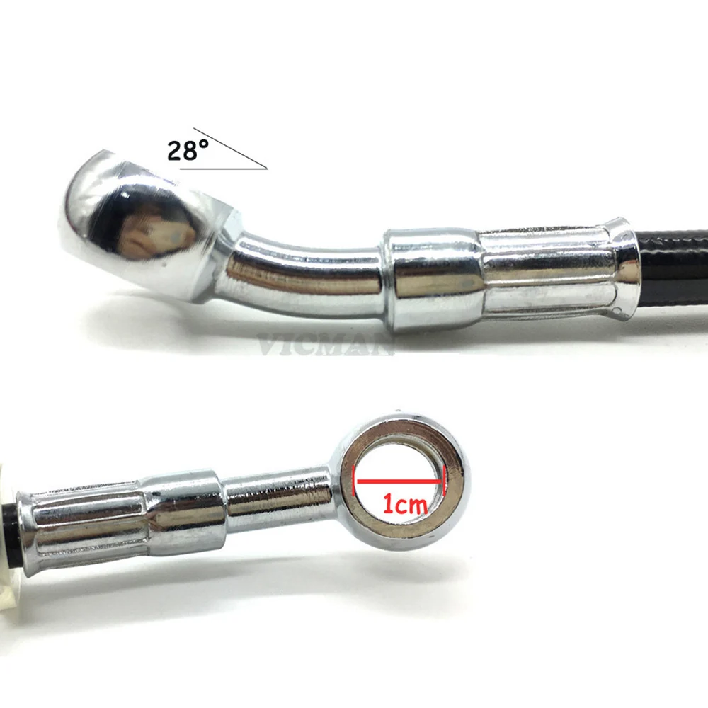 Latiguillo de freno trenzado de acero para moto universal - imagen 2