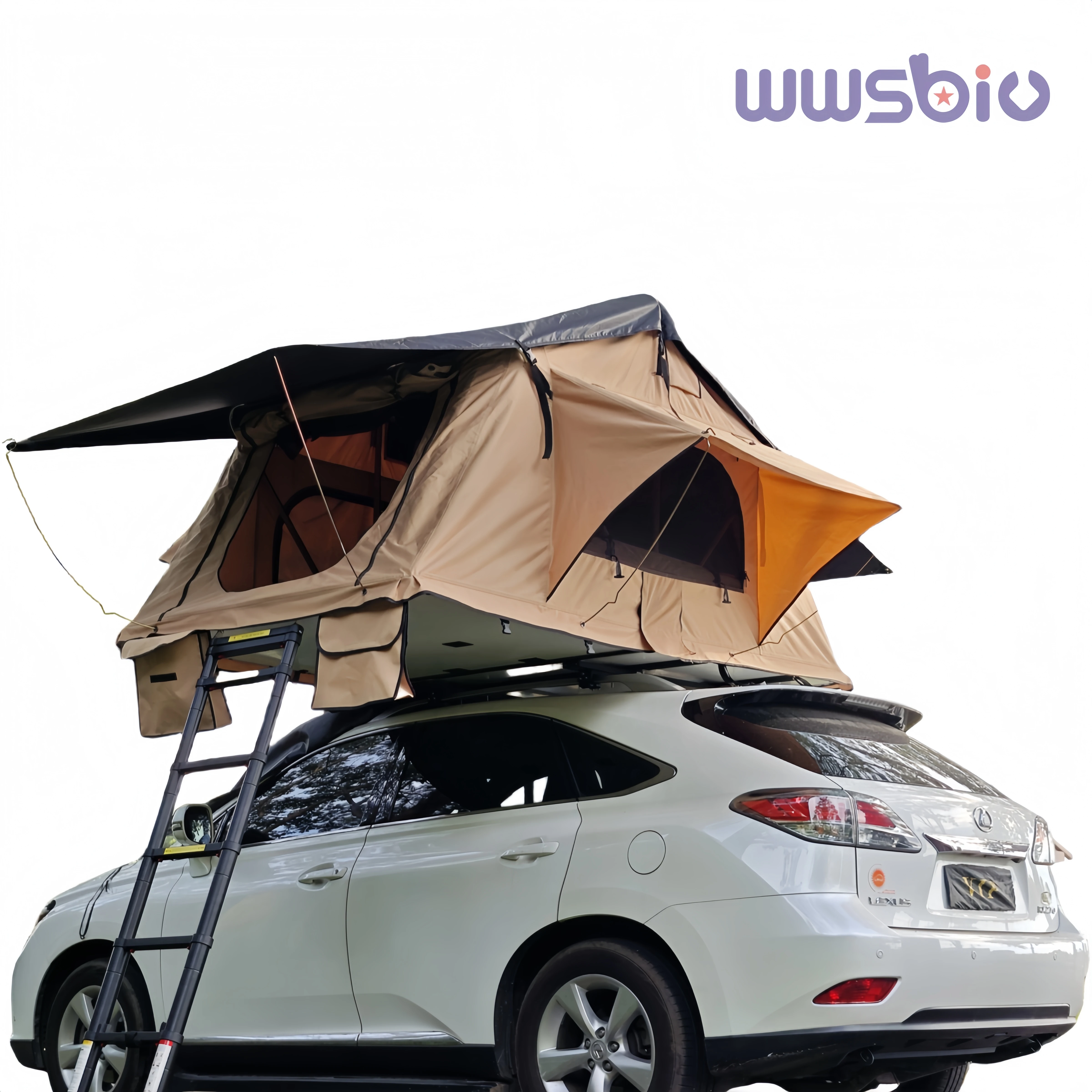 Tienda de techo impermeable, tienda de techo superior suave plegable retráctil para exteriores para 1-4 personas - imagen 5