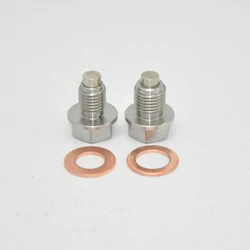 Tornillo tapón de cárter inoxidable M12/M14 con junta de sellado