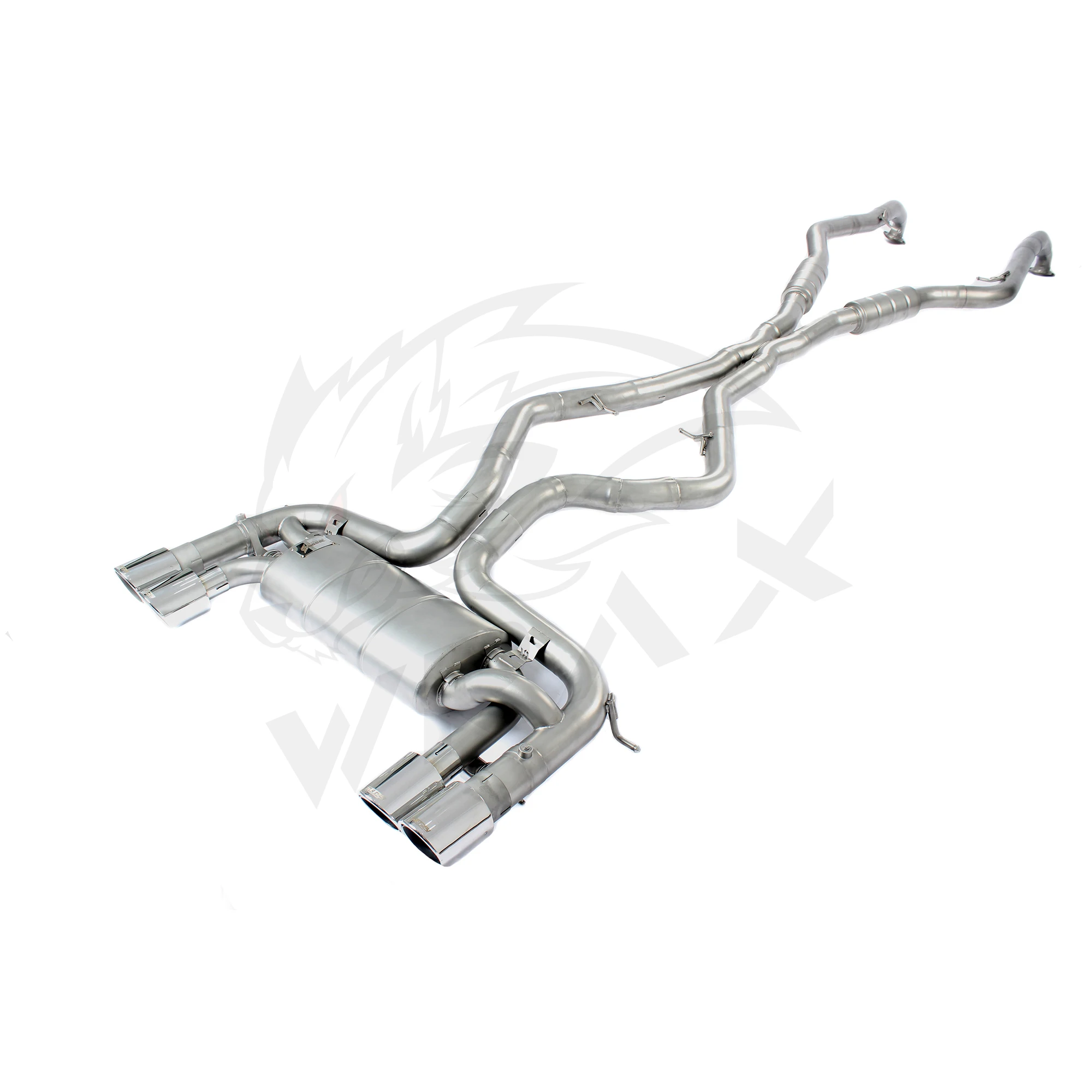 Escape catback acero inoxidable 304 con válvula para BMW X6M 4.4 - imagen 4