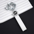 white keychain