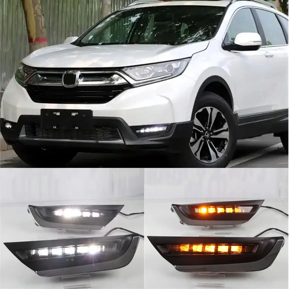 Luces diurnas LED con intermitente para Honda CR-V 2017-2018