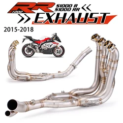 BMW S1000RR/S1000R 2015-2018: colector de escape inoxidable, carrera