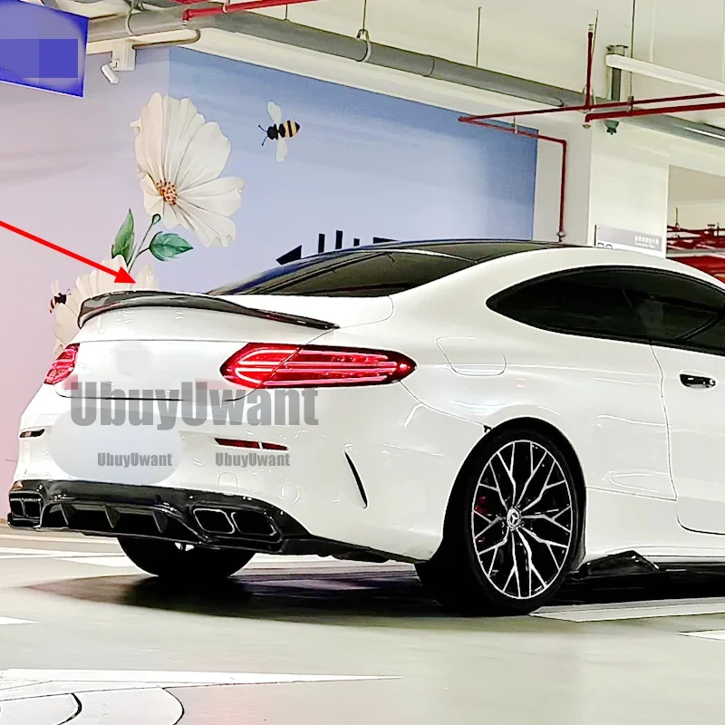 Alerón trasero ABS para parachoques de Mercedes-Benz Clase C