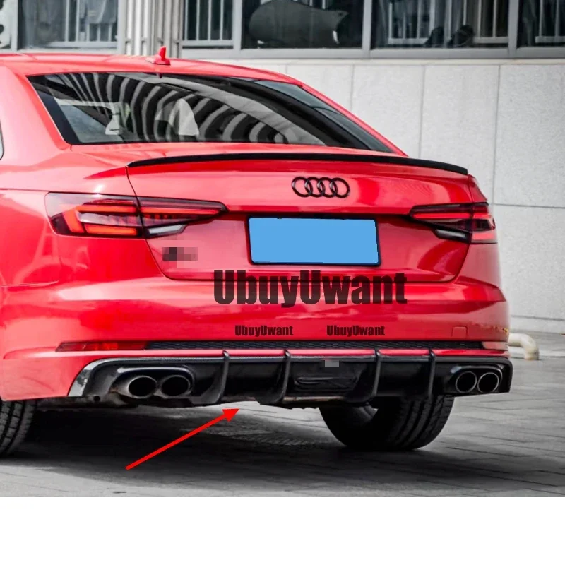 Audi Difusor trasero de fibra de carbono para A4 B9 S-Line 2017-2019 - imagen 3