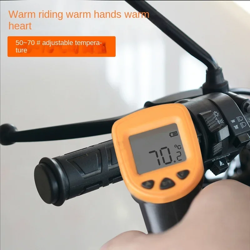 Puños calefactables universales 22 mm con termostato ajustable para moto - imagen 3