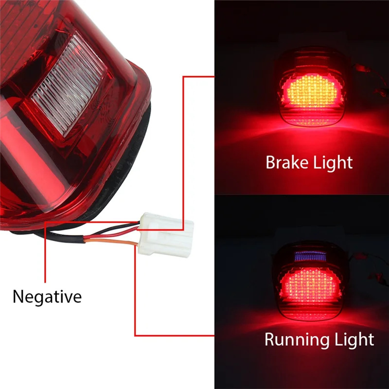 Luz freno LED trasera modificada motocicleta gran potencia penetrante - imagen 4