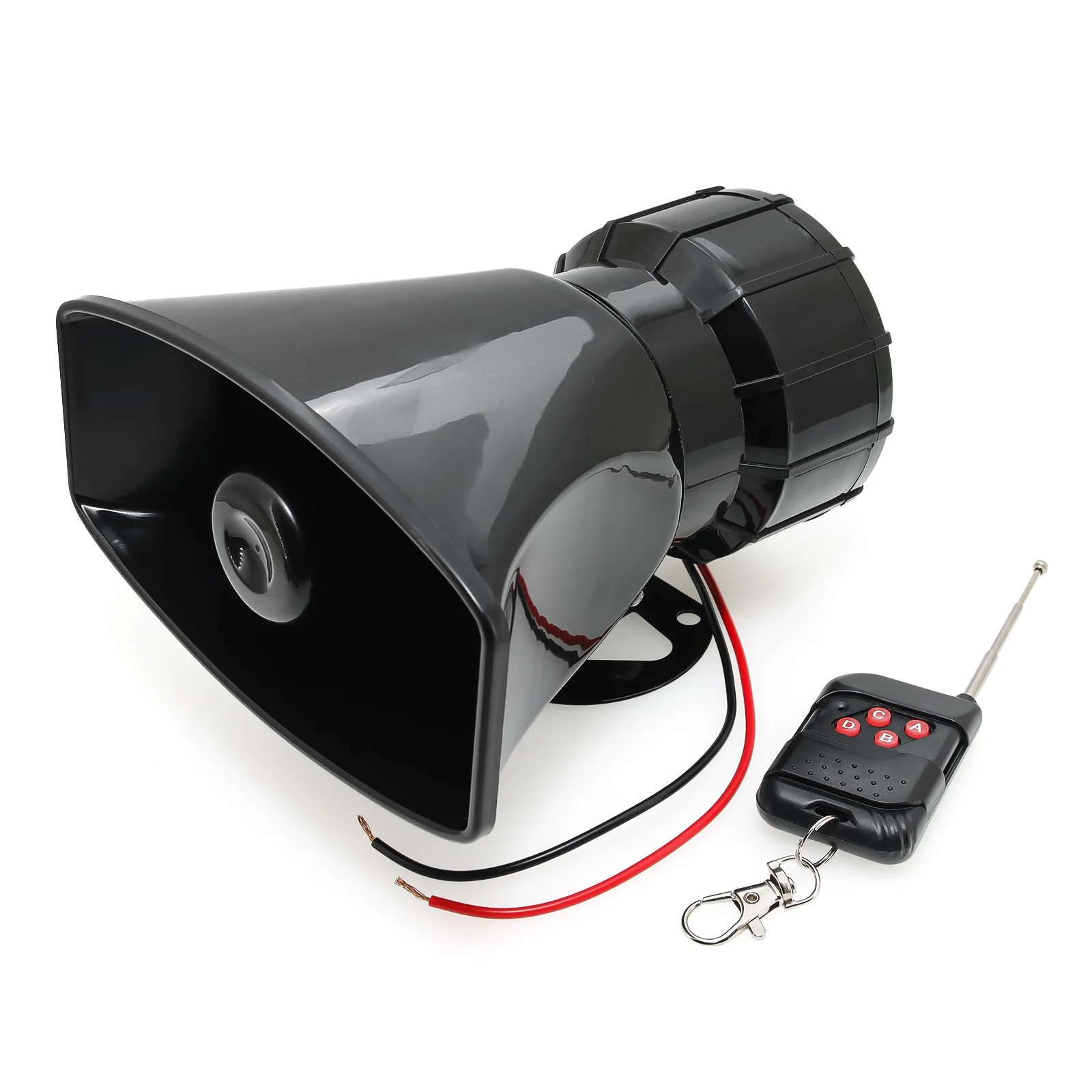 Altavoz de bocina de sirena 100W instalado en vehículo