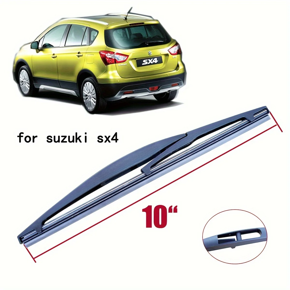 Limpiaparabrisas trasero híbrido para Suzuki SX4