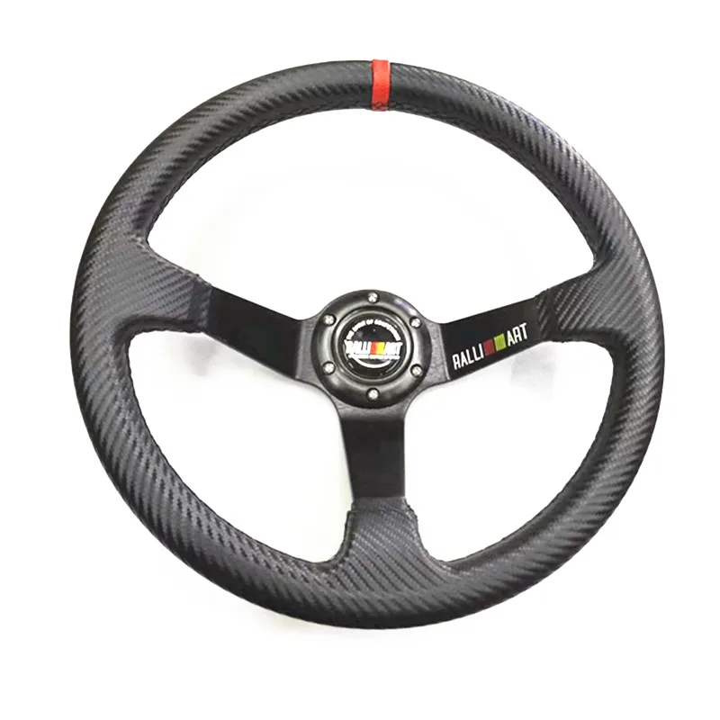 Volante deportivo cóncavo de PVC 350 mm 14 pulgadas para competición - imagen 5