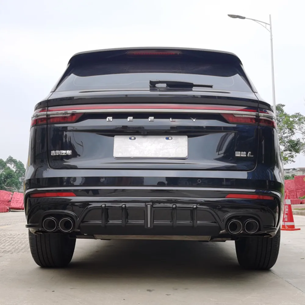Para Geely Xingyue L Monjaro 2021-2024 difusor de parachoques trasero de coche divisor alerón doble salida tubo de escape accesorios parte - imagen 2