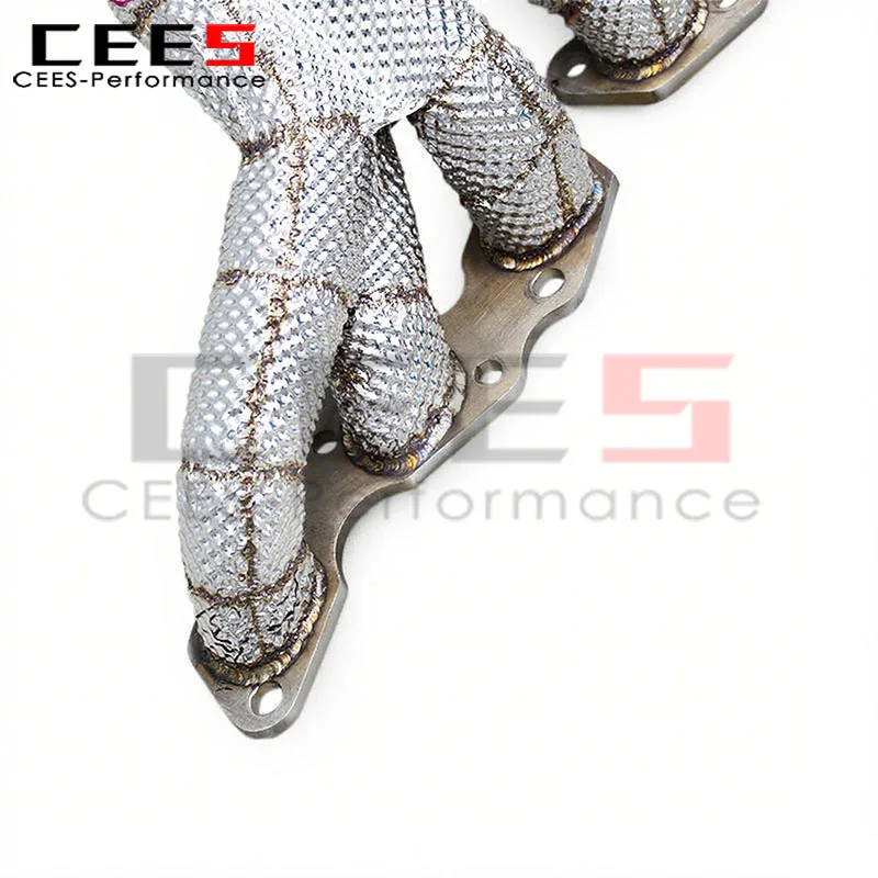 Colector de cabezal de motor CEES para Aston Martin Vanquish V12 6.0L 2012-2016 sistema de escape de coche de calle tubo recto de acero inoxidable - imagen 5