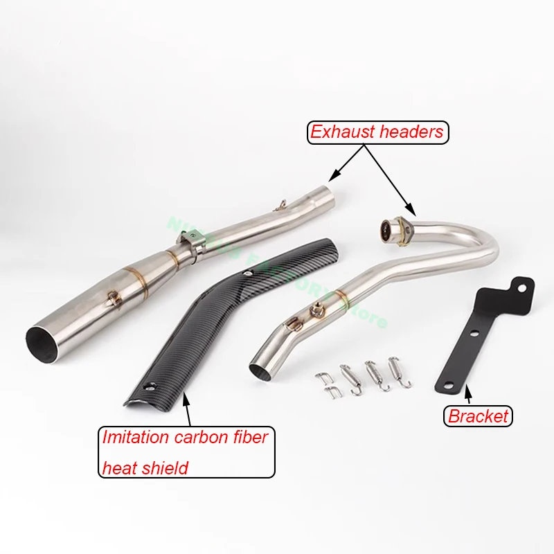 Escape slip-on Honda Cross Cub 110 CC110 con codo y colector - imagen 3