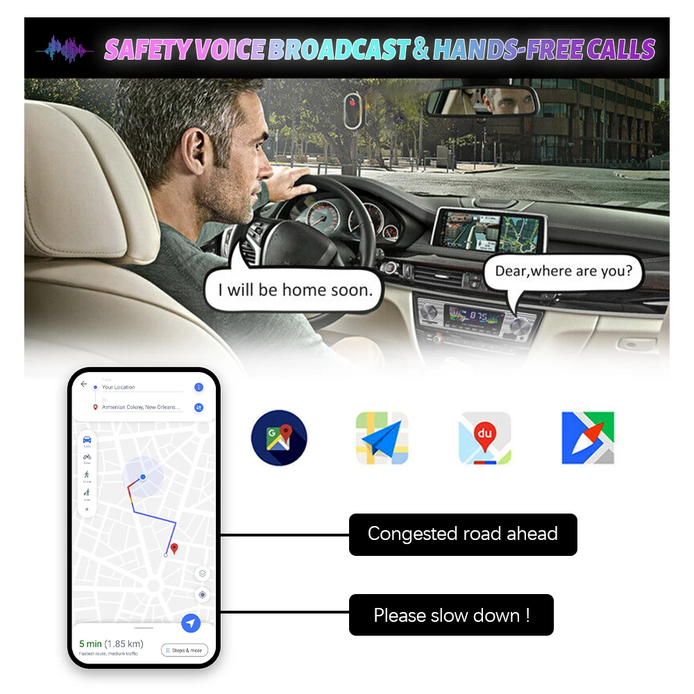 Vista trasera de la radio con conectores ISO