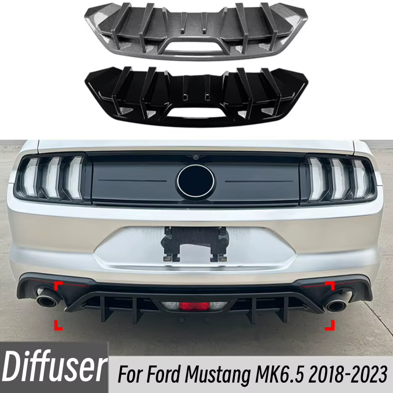 Difusor trasero Monjaro Tuning para Ford Mustang MK6.5 2018-2023