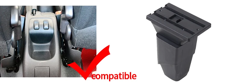 Reposabrazos para Peugeot 206 y ubicación de montaje