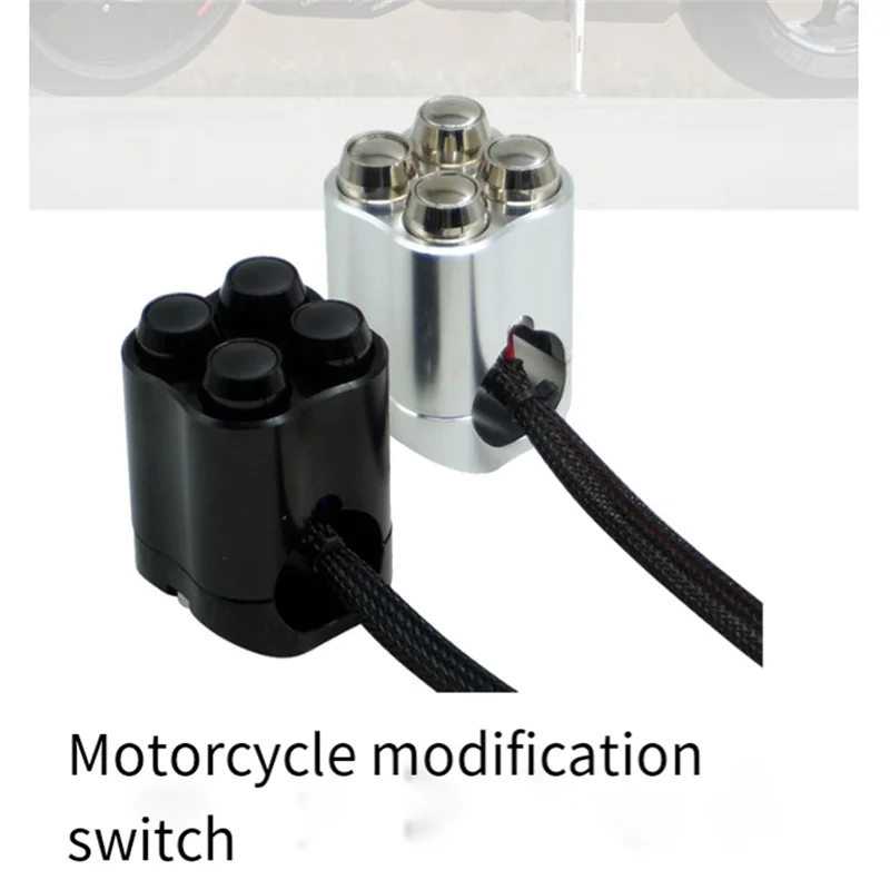 Interruptor de manillar para moto con bocina e intermitentes - imagen 4