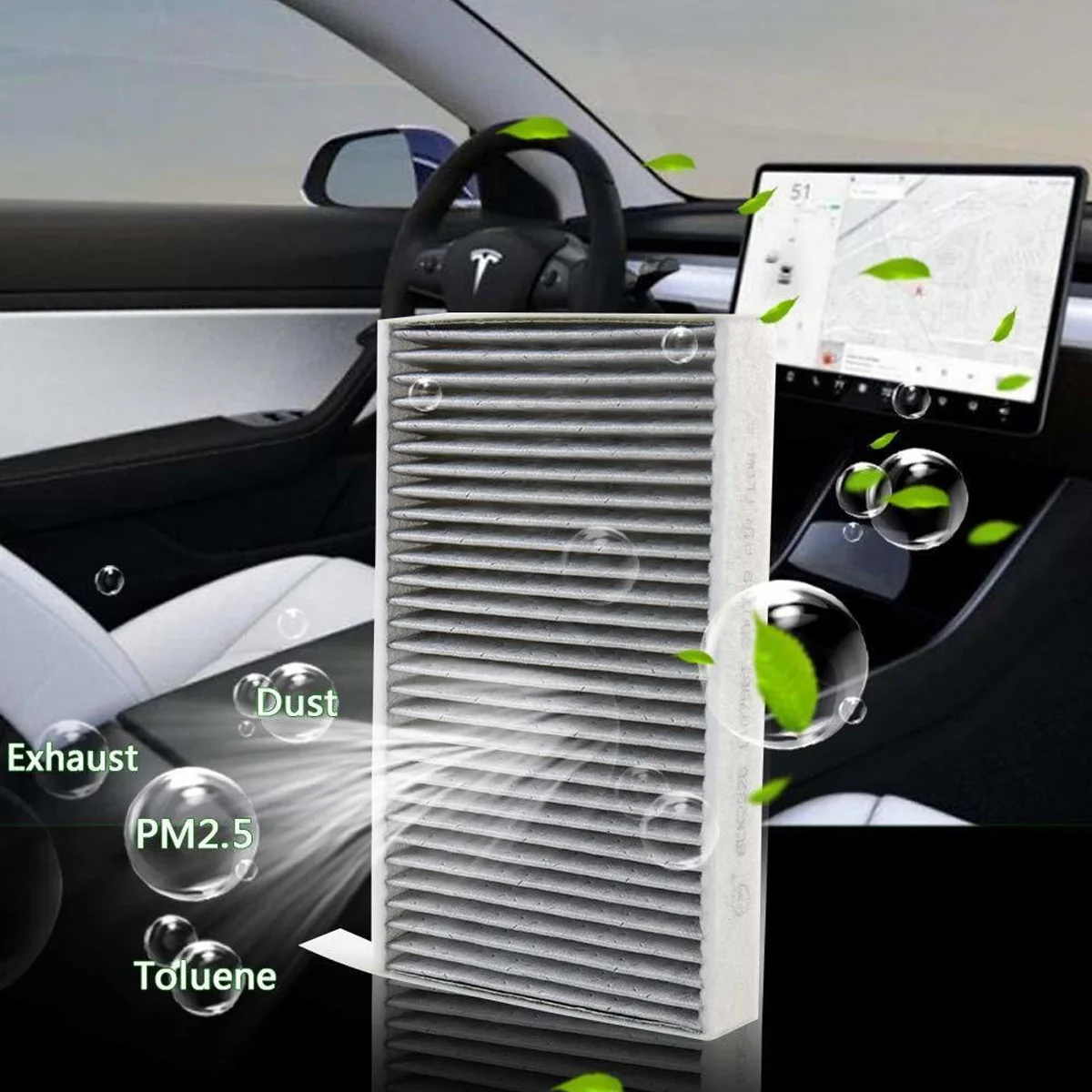Filtro de habitáculo de carbón activo para Tesla Model 3 y Model Y - imagen 4