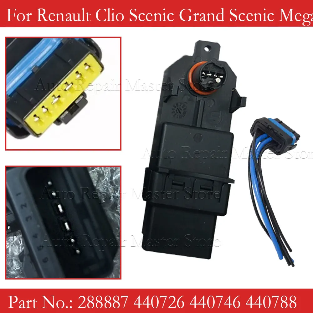 8200028072 288887 440726 440746 440788 MÓDULO DE MOTOR de elevación de ventana de 6 pines para Renault Clio Scenic Grand Scenic Megane - imagen 2