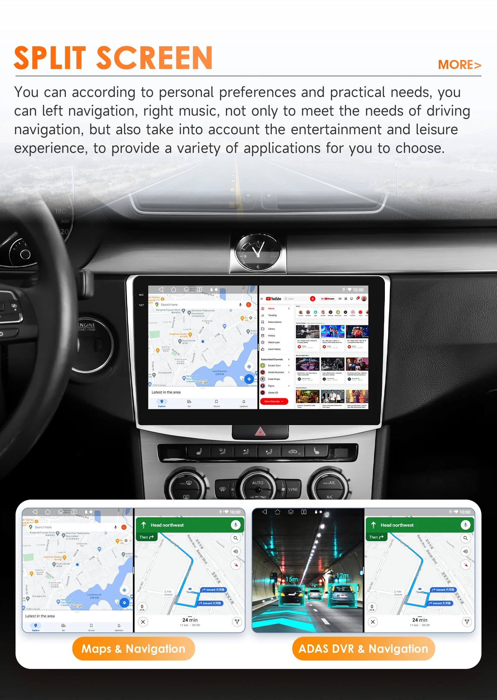 Hizpo Radio multimedia Android con CarPlay para VW Passat B7 - imagen 5