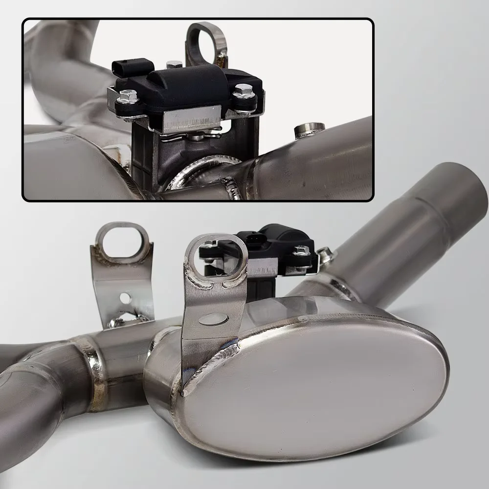 Escape completo de titanio con válvula eléctrica para BMW R1300GS y R1300R - imagen 3