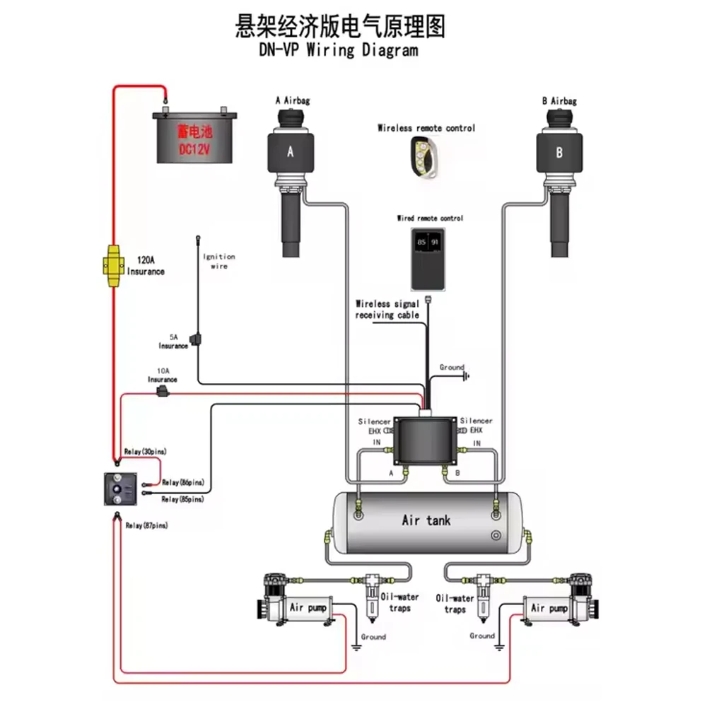 Suspensión neumática DW-VP con memoria y kit universal - imagen 4