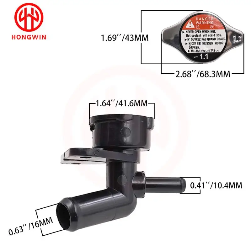 Cuello de llenado del radiador LFB7-15-17YA con tapa – Mazda 5/6 2.3L - imagen 4