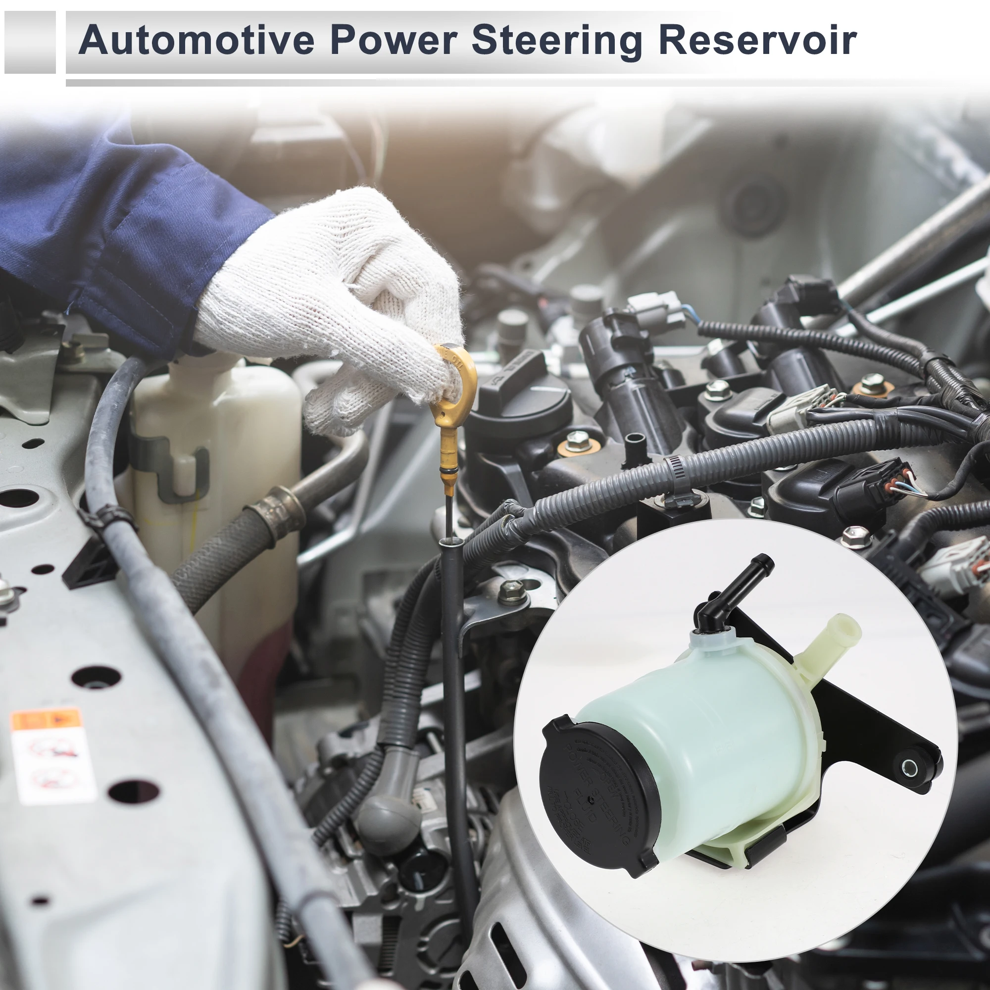 UXCELL depósito de dirección asistida automática para Toyota ASSY tanque de dirección asistida automotriz 1 pieza accesorios de coche - imagen 2