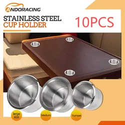 Portavasos universal de acero inoxidable para coche y autocaravana