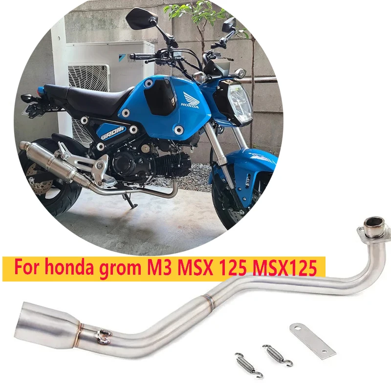 Silenciador escape Honda Grom MSX125 2013-2019 medio cromado