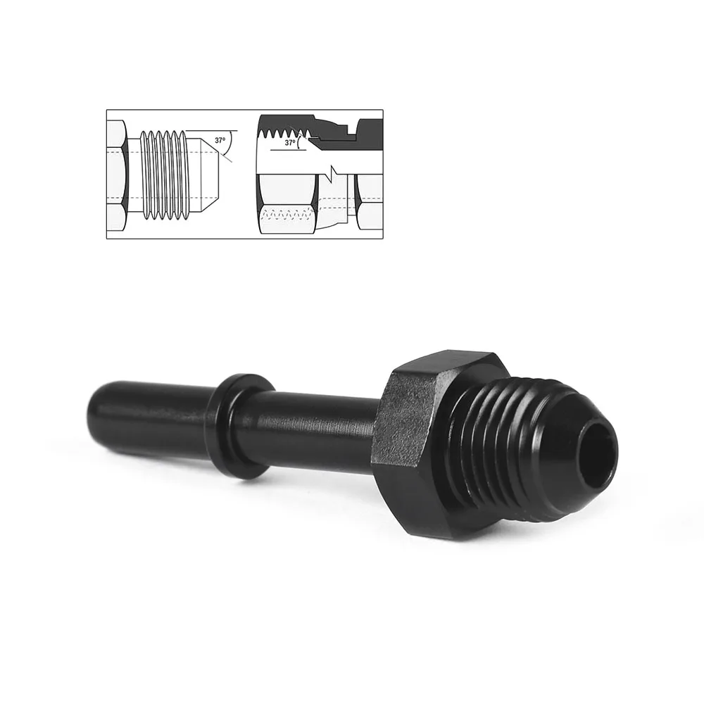 Adaptador Quick Connect AN6 macho para línea de combustible EFI – 3/8" - imagen 3