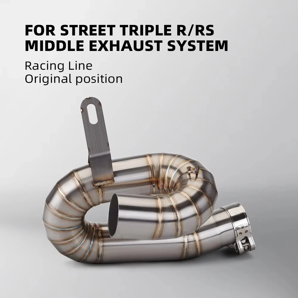 Tubo de enlace medio de escape para STREET TRIPLE 765