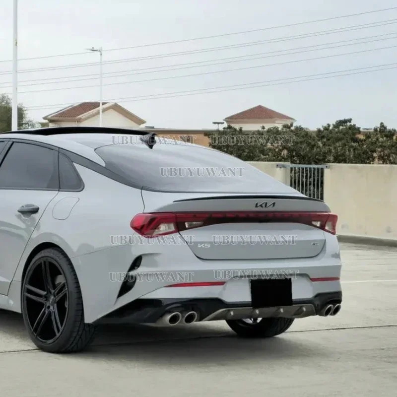 UbuyUwantFor Kia Optima K5 GT 2020 2021+ alerón ABS plástico brillante negro maletero trasero labio decoración de ala trasera de coche - imagen 2