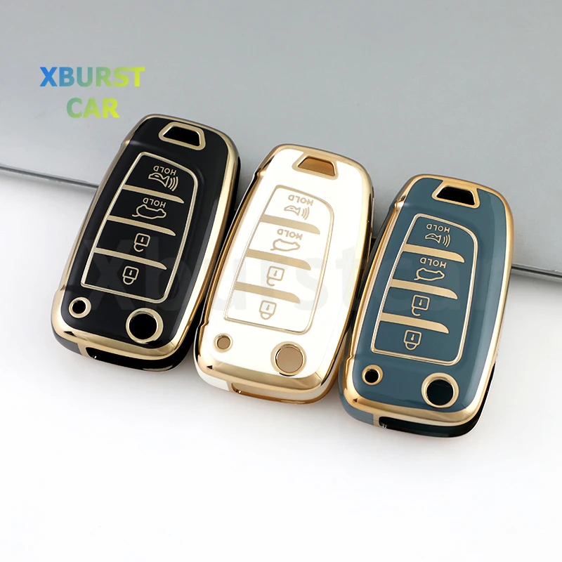 Funda TPU Llaves Hyundai con Tapa y 4 Botones – Tucson i30