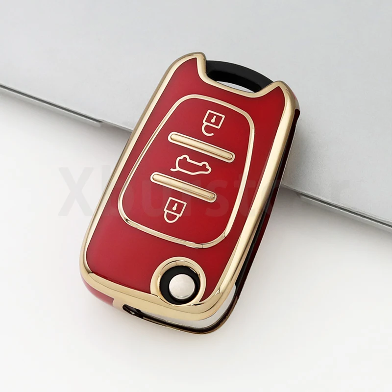 Funda TPU plegable llave coche 3 botones Hyundai I20 I30 Kia Rio - imagen 4