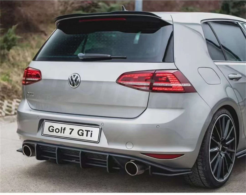 Difusor parachoques trasero ABS negro – Volkswagen Golf 7 GTI - imagen 3