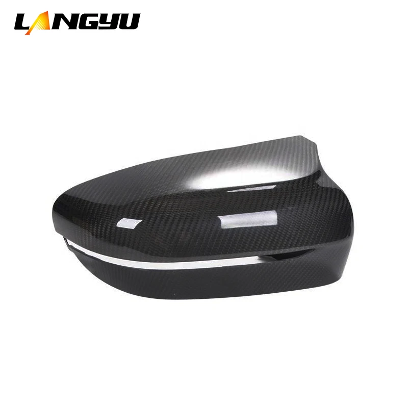 Accesorios exteriores cubiertas de espejo retrovisor lateral de sarga 3K F90 para BMW M5 F90 cubierta de espejo de fibra de carbono seca - imagen 5