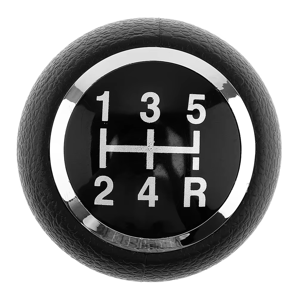 Pomo de cambio cromado y cuero de 5 velocidades para Citroën C1, C3 y C4 - imagen 4