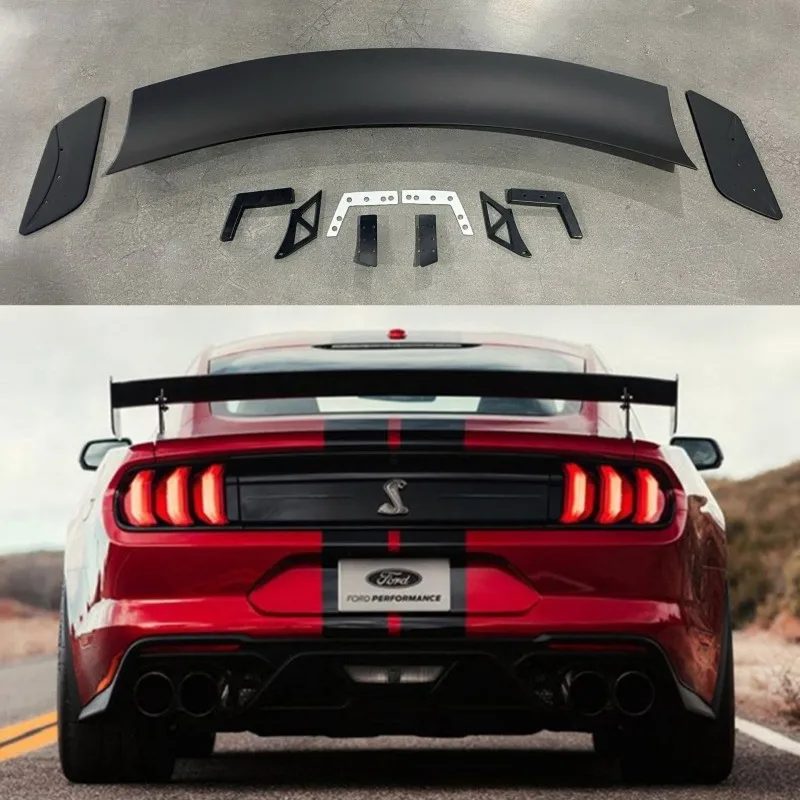 Vicrez-alerón trasero de fibra de carbono para Ford Mustang GT500, plástico ABS, estilo deportivo, 2015, 2016, 2017, 2018, 2019, 2020, 2021, 2023
