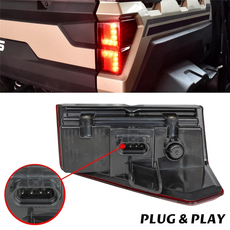 Luces traseras LED AEF3 Polaris Ranger 1000 Crew – luces freno - imagen 2