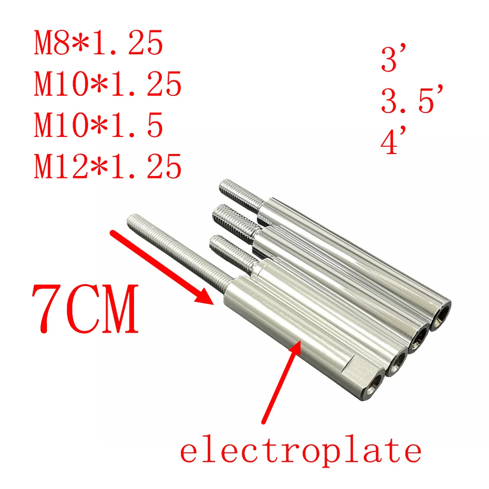 3 ''3.5'' 4'' M8X1.25 M10X1.5 M10X1.25 M12X1.25 Perilla de cambio electrochapada Extensor Palanca de extensión Engranaje Varilla de cambio manual