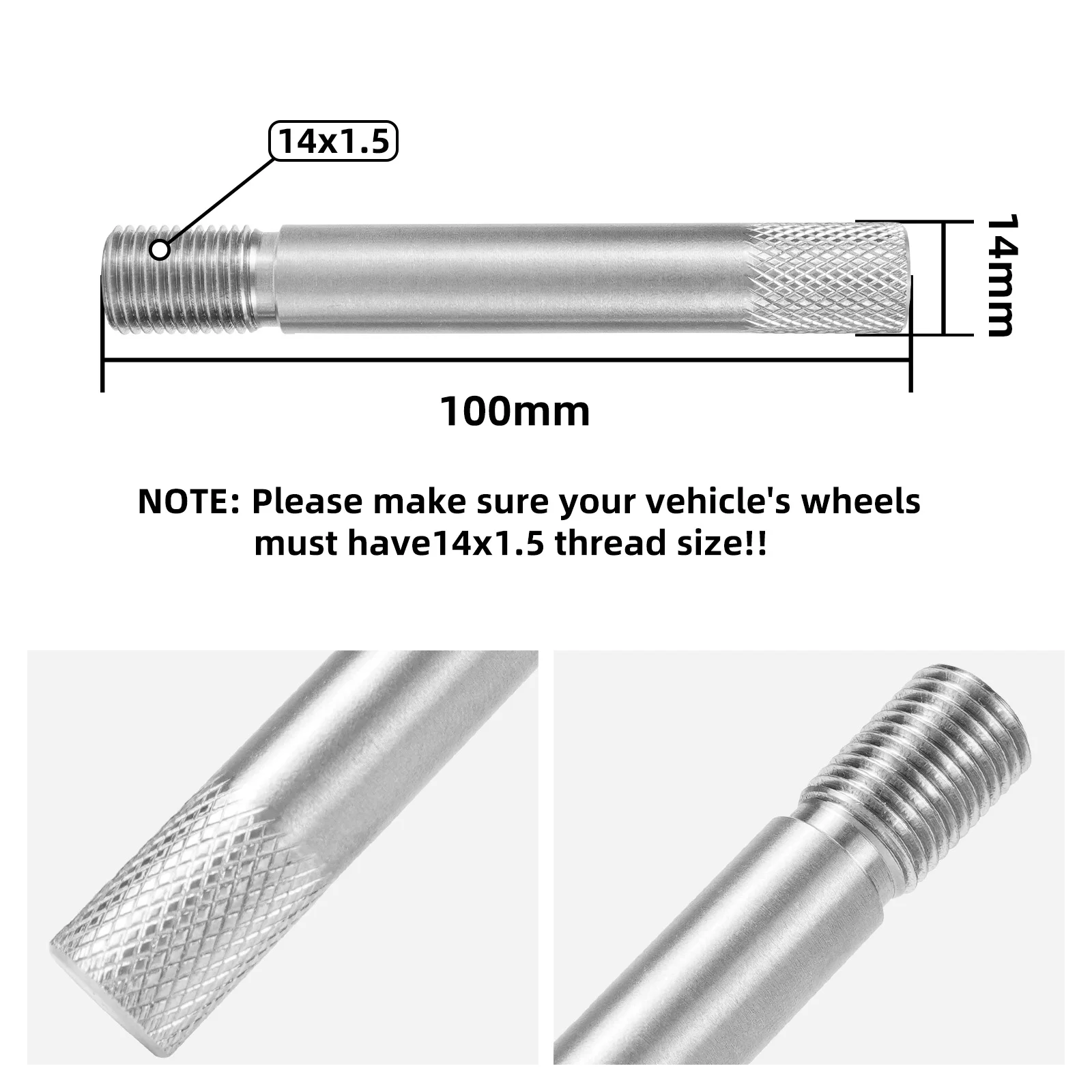 Tornillos de rueda M14x1,5 para VW Golf 5/6/7 GTI/R y Audi A3 - imagen 5