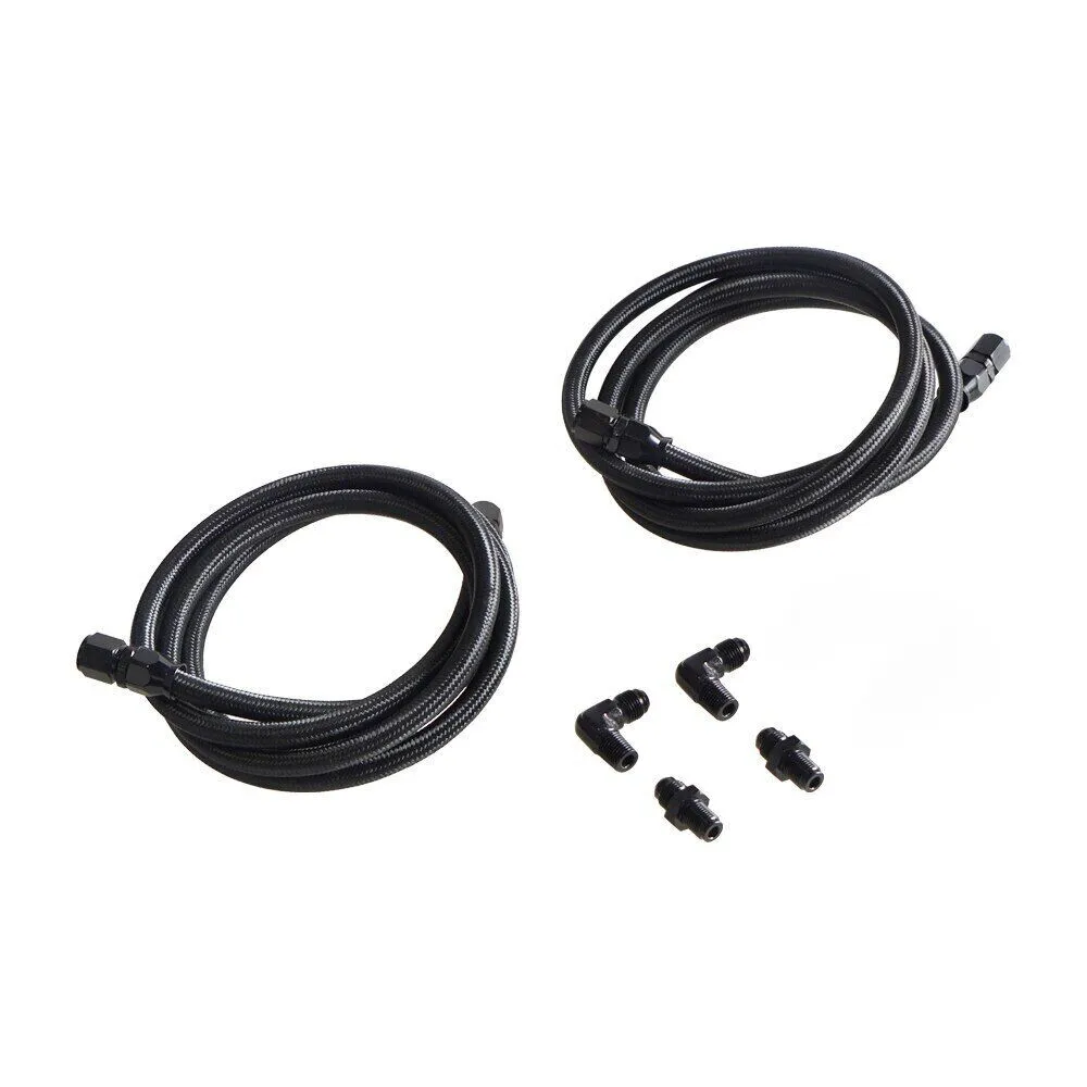 Kit de manguitos trenzados AN6 PTFE 90° para enfriador GM TH350/TH400