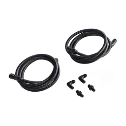 Kit de manguitos trenzados AN6 PTFE 90° para enfriador GM TH350/TH400