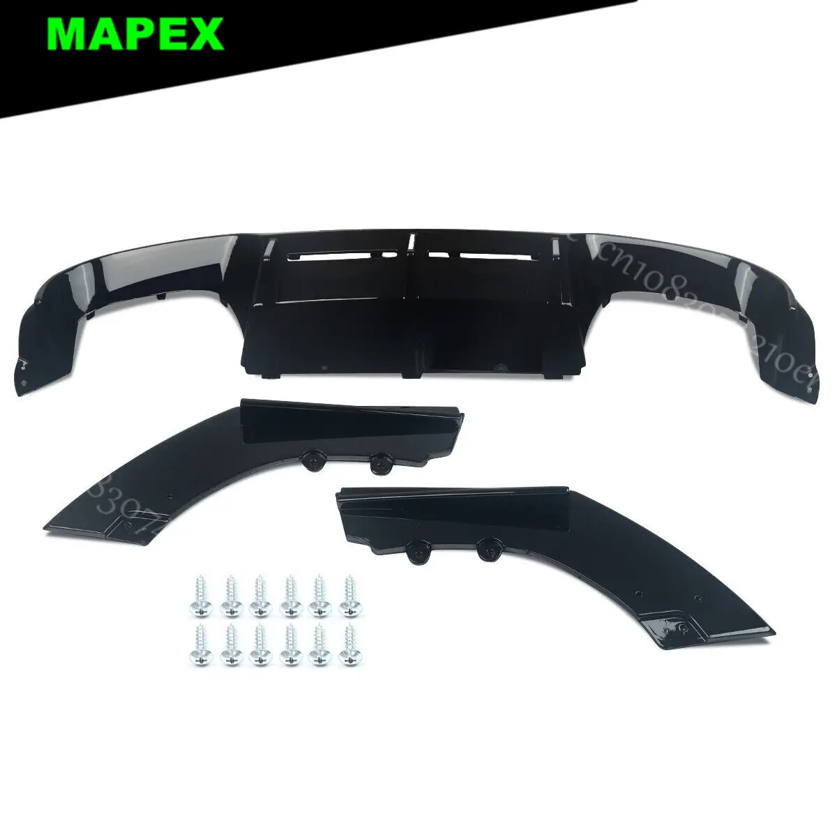 Difusor trasero negro brillante BMW F87 M2/M2C 2016-2020 - imagen 3