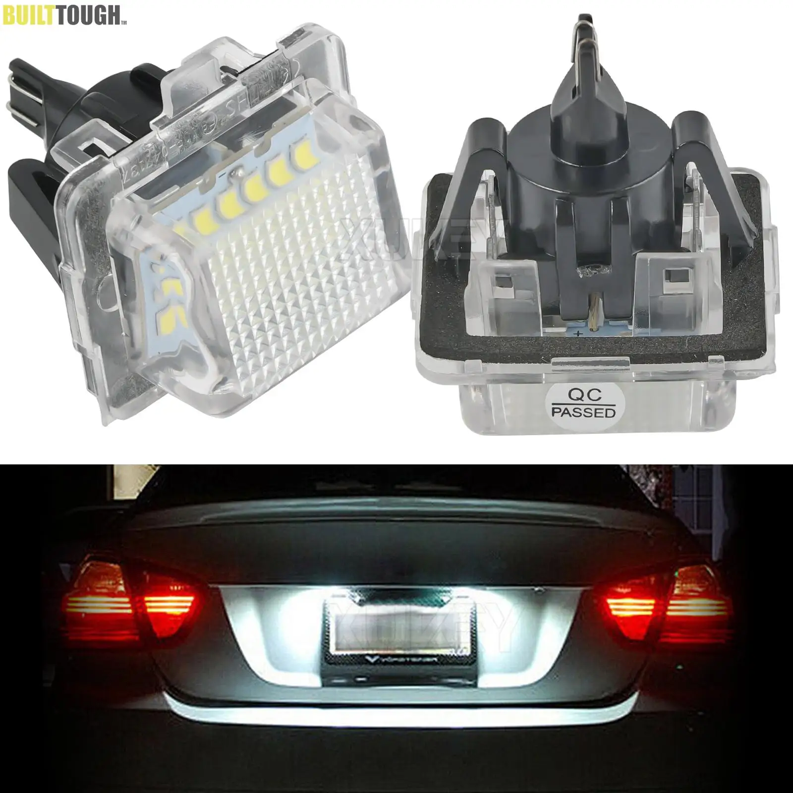 Luz de matrícula LED 6500K para Mercedes C W204, E W212 y S W221