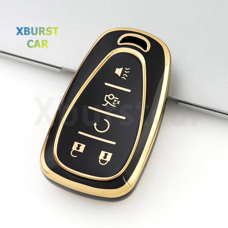 Funda llave TPU 5 botones Chevrolet – Malibu, Camaro, Cruze