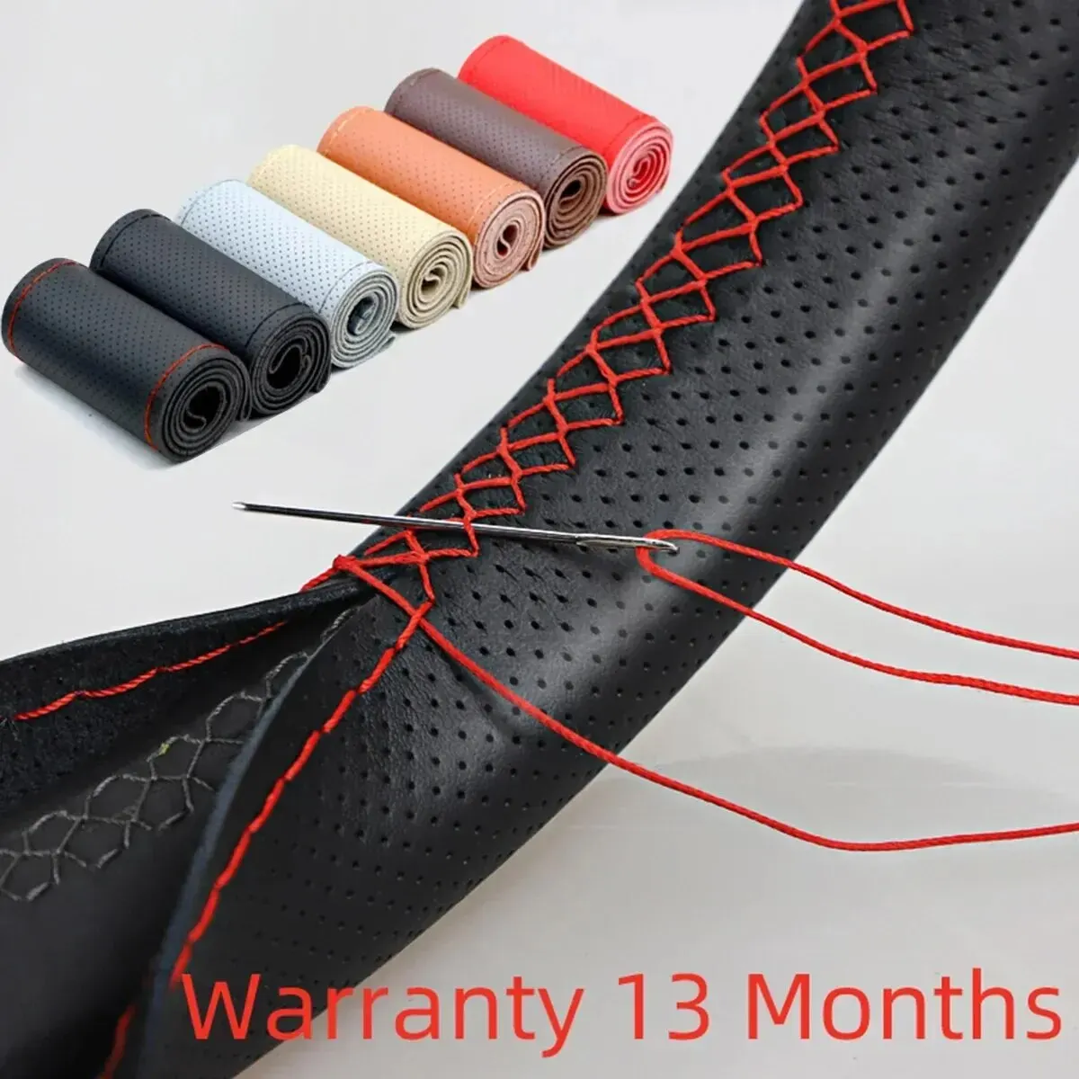Funda volante cuero universal 38 cm transpirable antideslizante - imagen 3