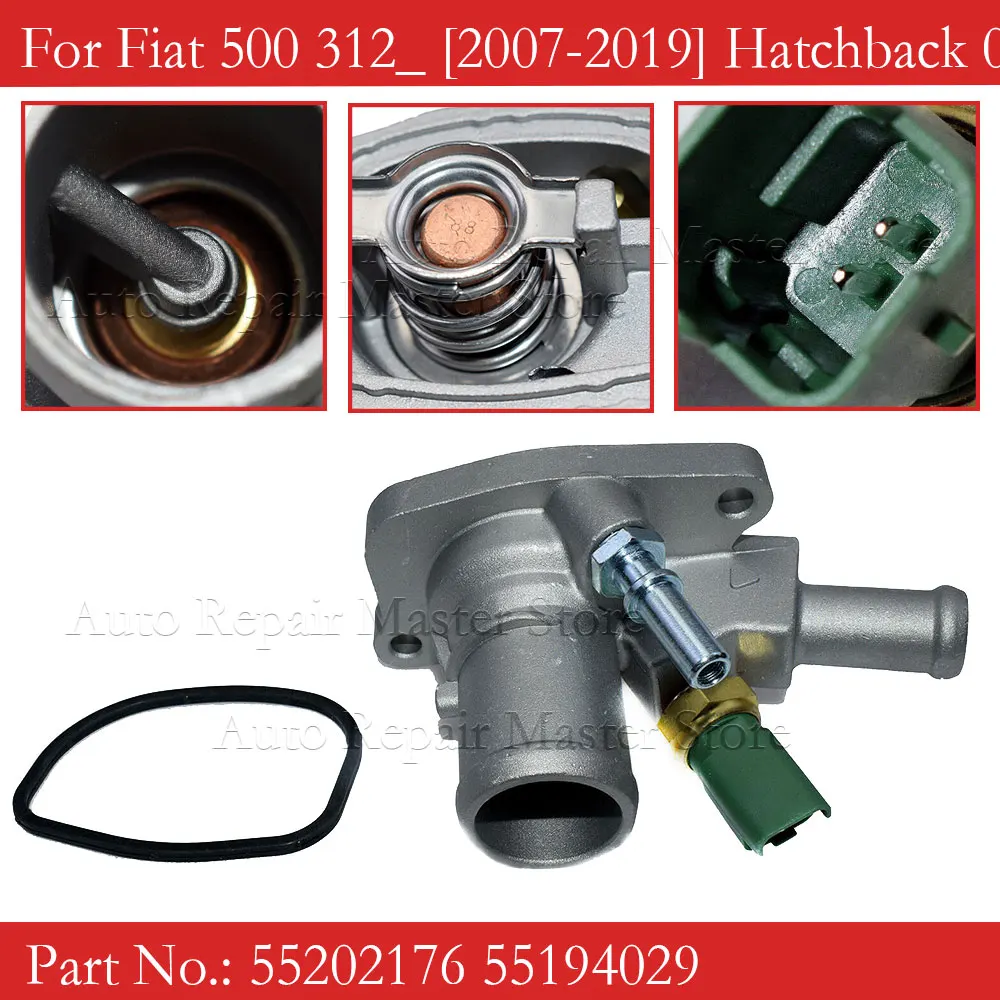 55202176 Termostato refrigerante – Alfa Romeo/Fiat Grande Punto 1.2 - imagen 2