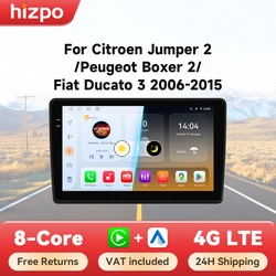 Radio Android 14 Hizpo CarPlay navegación Fiat Ducato 2006-2015